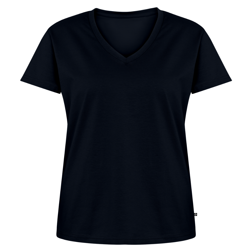 Vrouwen bio T-shirt met V-hals van Stanley & Stella - navy