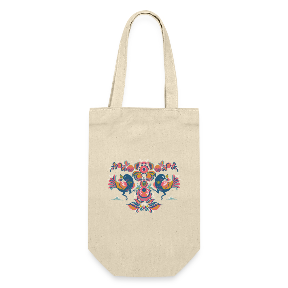 Cadeauzak voor flessen - nature