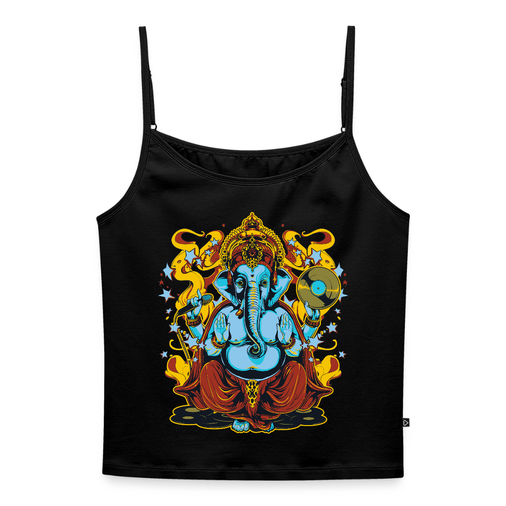 Vrouwen spaghetti-tanktop - zwart