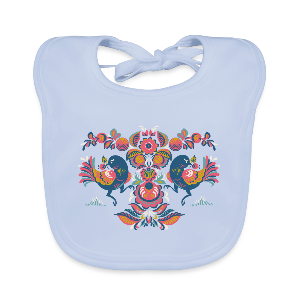 Bio-slabbetje voor baby's - sky blue