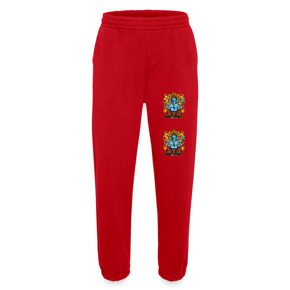 Heavyweight organic joggingbroek made in EU - rood
