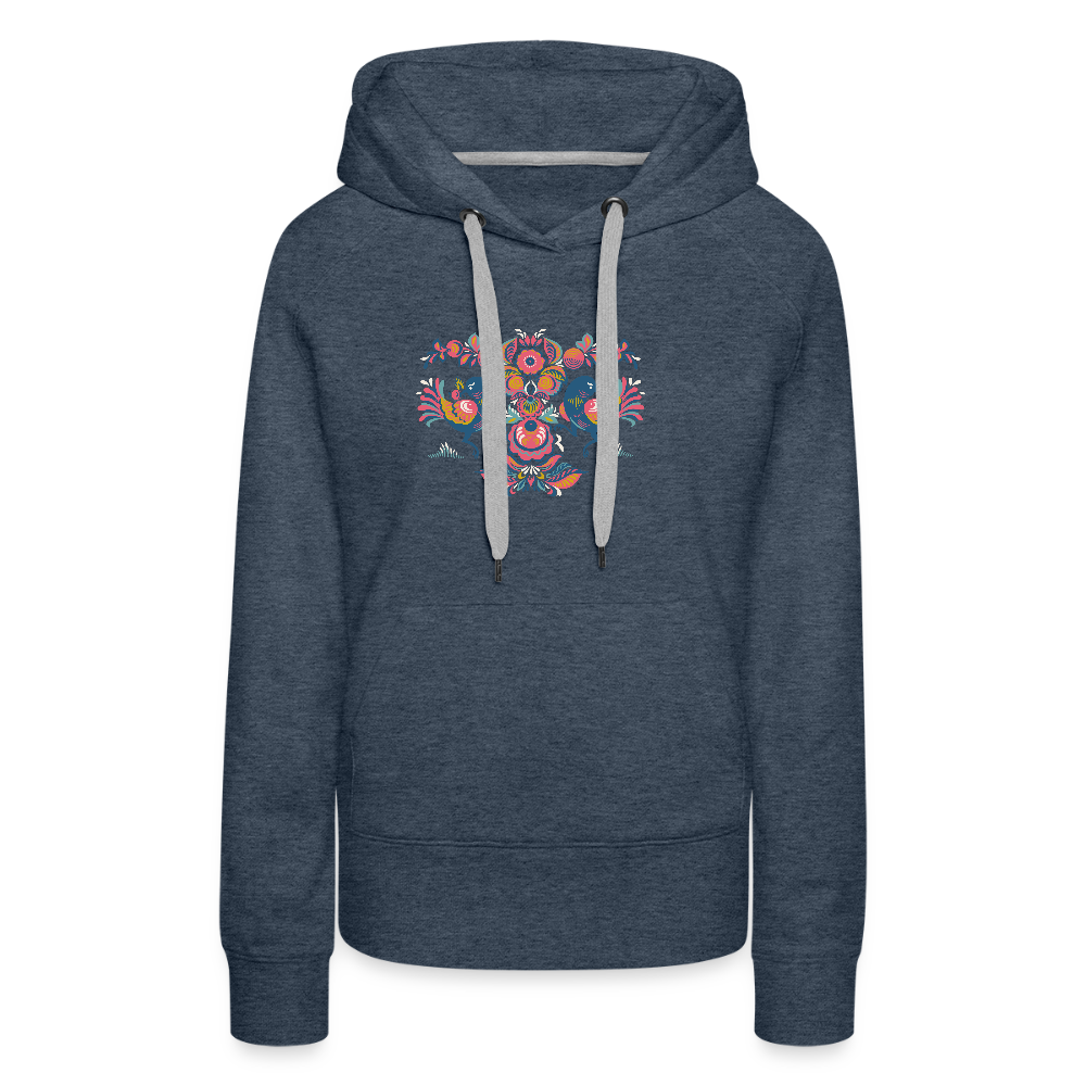 Vrouwen Premium hoodie - jeansblauw
