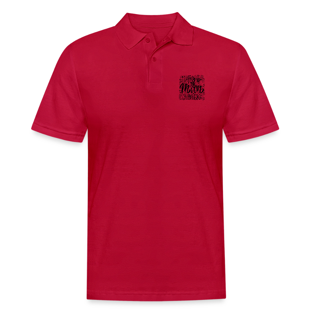 Mannen poloshirt - cherry red