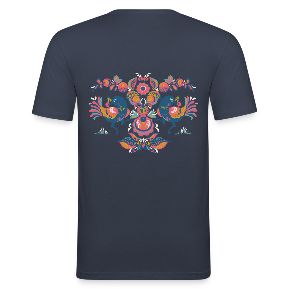 Mannen slim fit T-shirt - navy