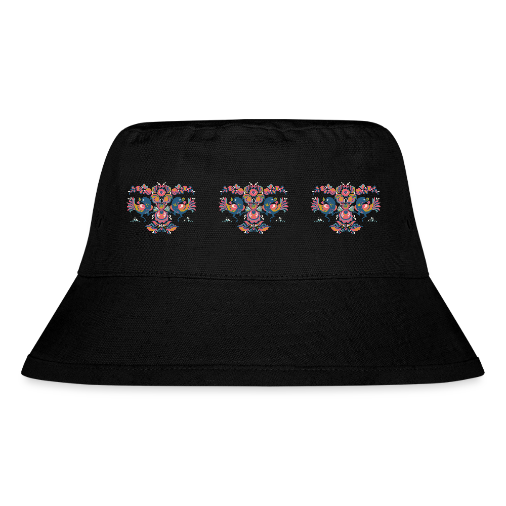 Stanley/Stella gerecyclede bucket hat - zwart