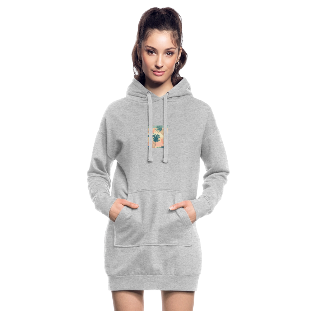 Hoodiejurk - grijs gemêleerd