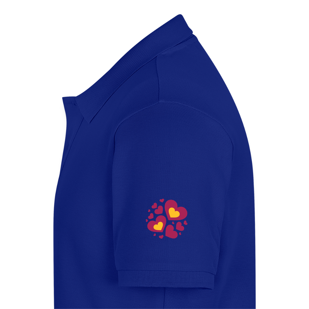Mannen Premium Bio Poloshirt - koningsblauw