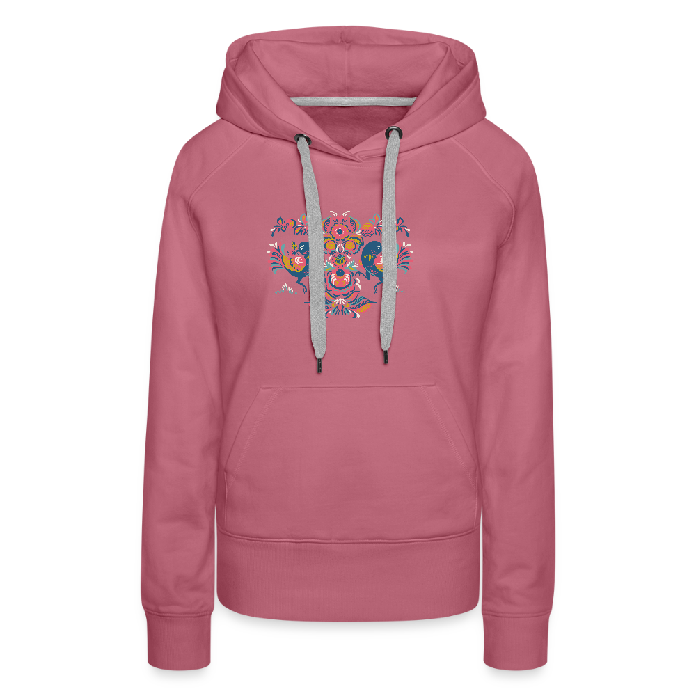 Vrouwen Premium hoodie - malve