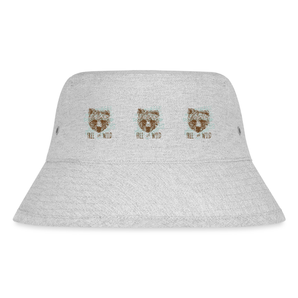 Stanley/Stella gerecyclede bucket hat - grijs gemêleerd