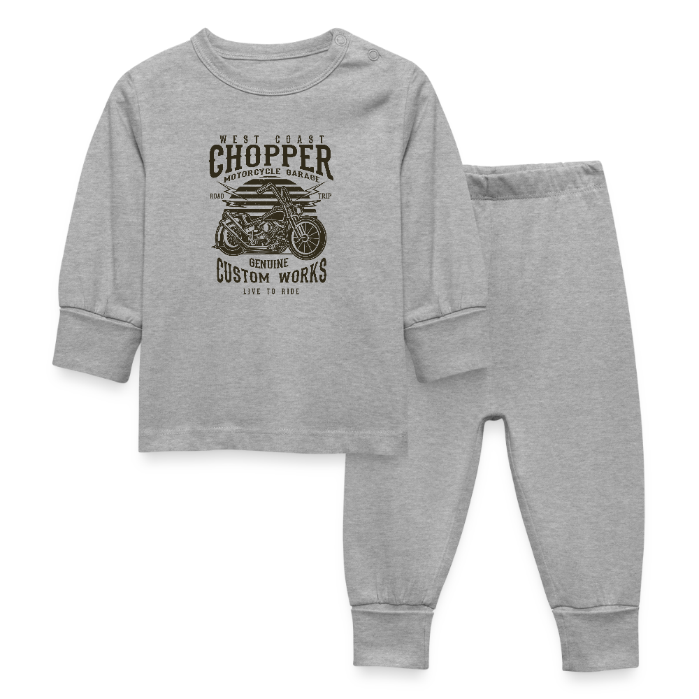 Baby-/kinderpyjama - grijs gemêleerd