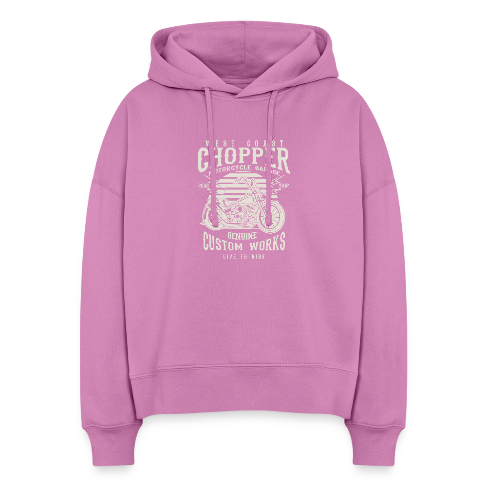 Stanley/Stella Vrouwen boxy bio hoodie Nora - Roze