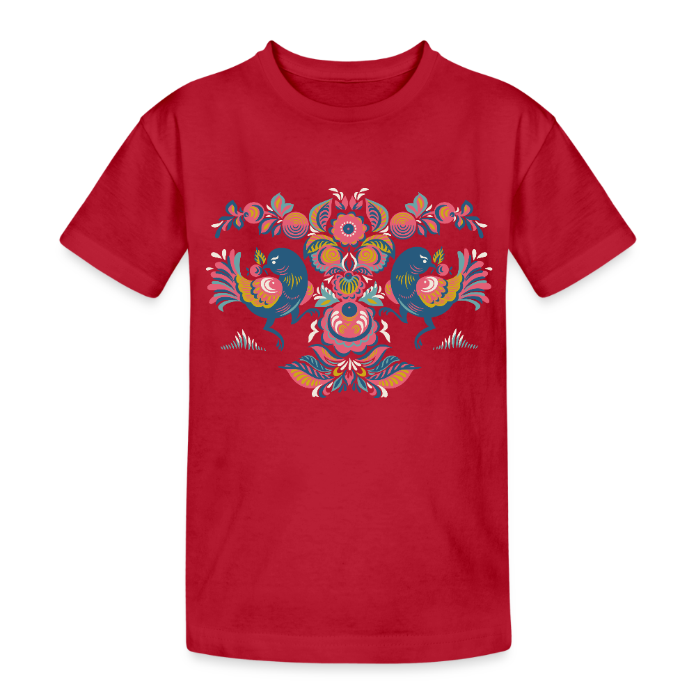 Kinderen Heavy Cotton T-shirt - wijnrood