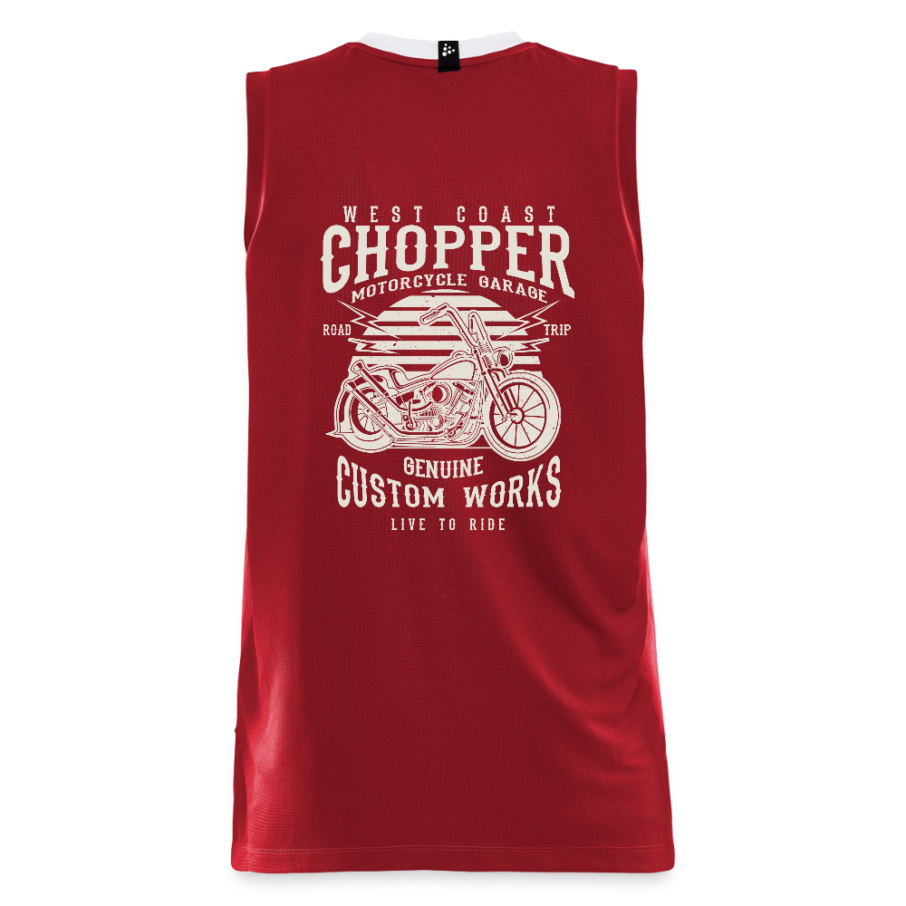 CRAFT Progress mannen basketbalshirt - donkerrood