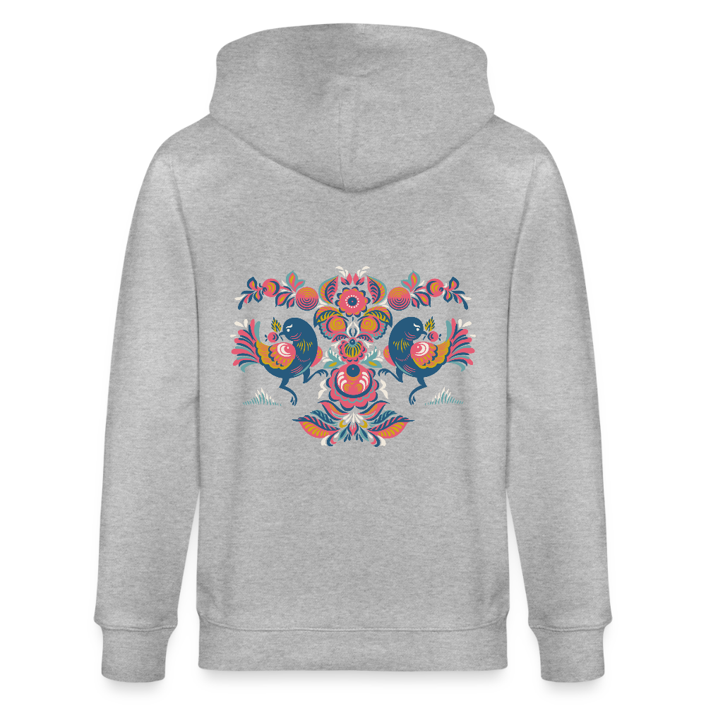 Stanley/Stella Uniseks bio-ziphoodie CULTIVATOR - grijs gemêleerd