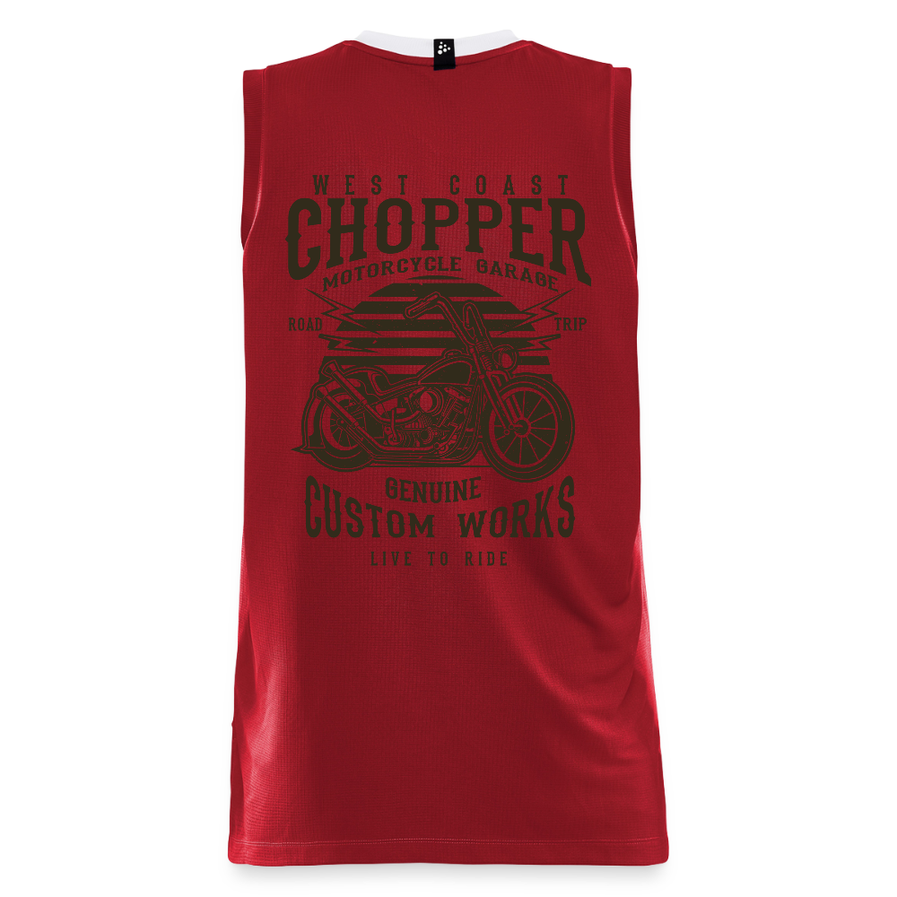 CRAFT Progress kinder-basketbalshirt - donkerrood