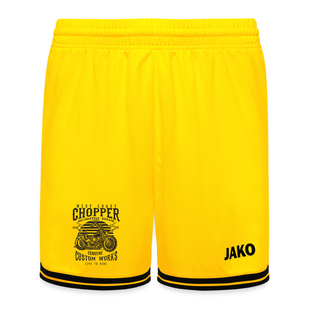 JAKO Kinderbasketbalshort Center 2.0 - geel/zwart