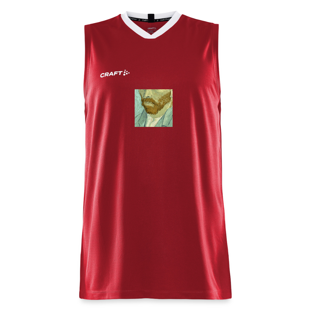 CRAFT Progress mannen basketbalshirt - donkerrood