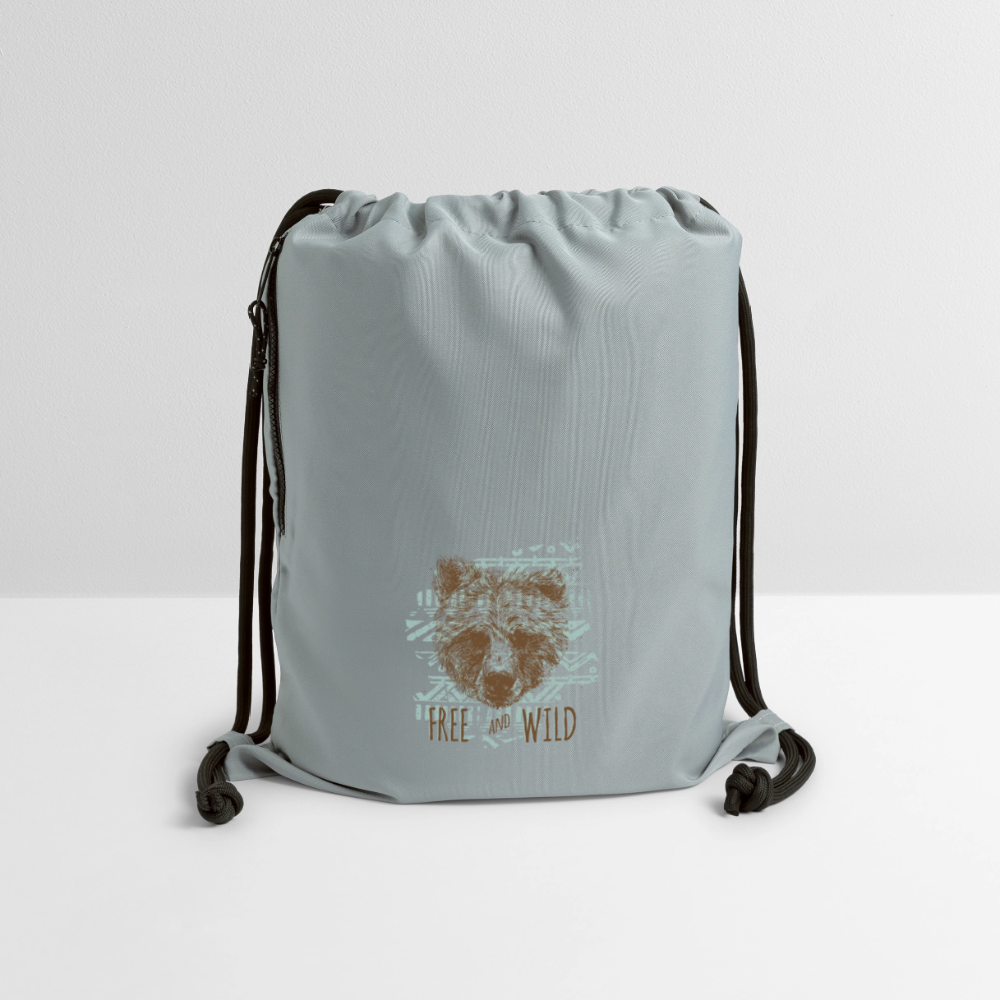 Gymtas van gerecycled materiaal - steengrijs mineral wash