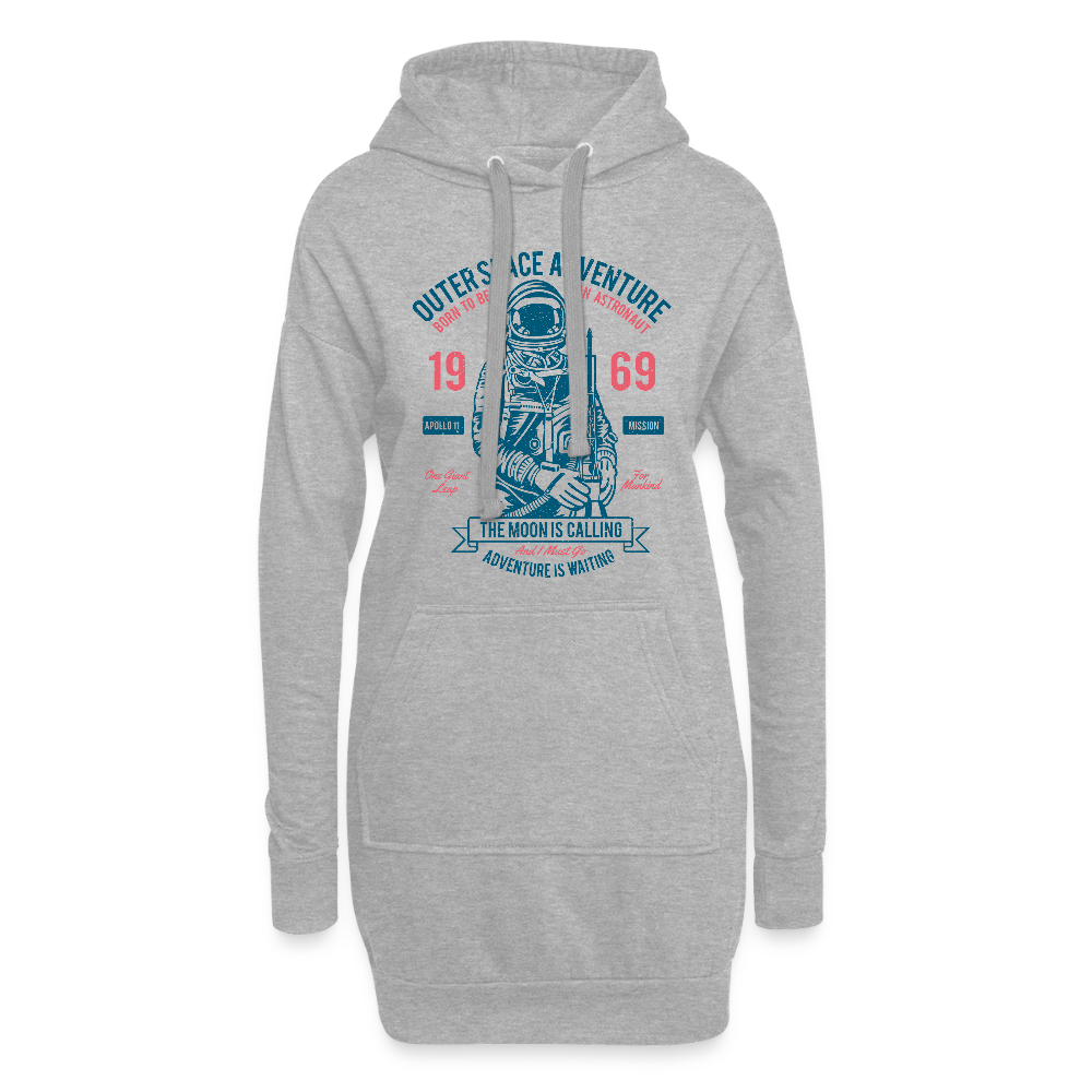 Hoodiejurk - grijs gemêleerd