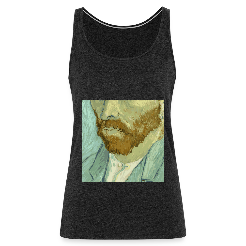Vrouwen Premium tank top - houtskool