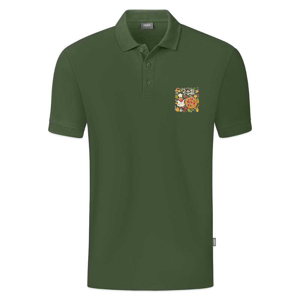 JAKO Mannen Polo Organic - dennengroen