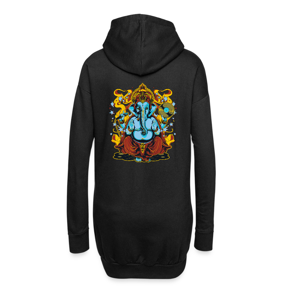 Hoodiejurk - zwart