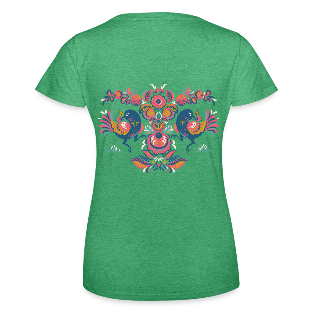 Vrouwen T-shirt van Fruit of the Loom - heather groen