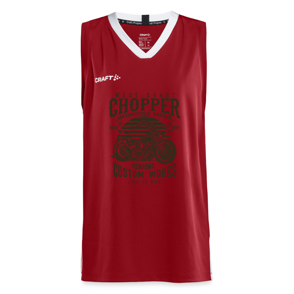 CRAFT Progress teenager basketbalshirt - donkerrood