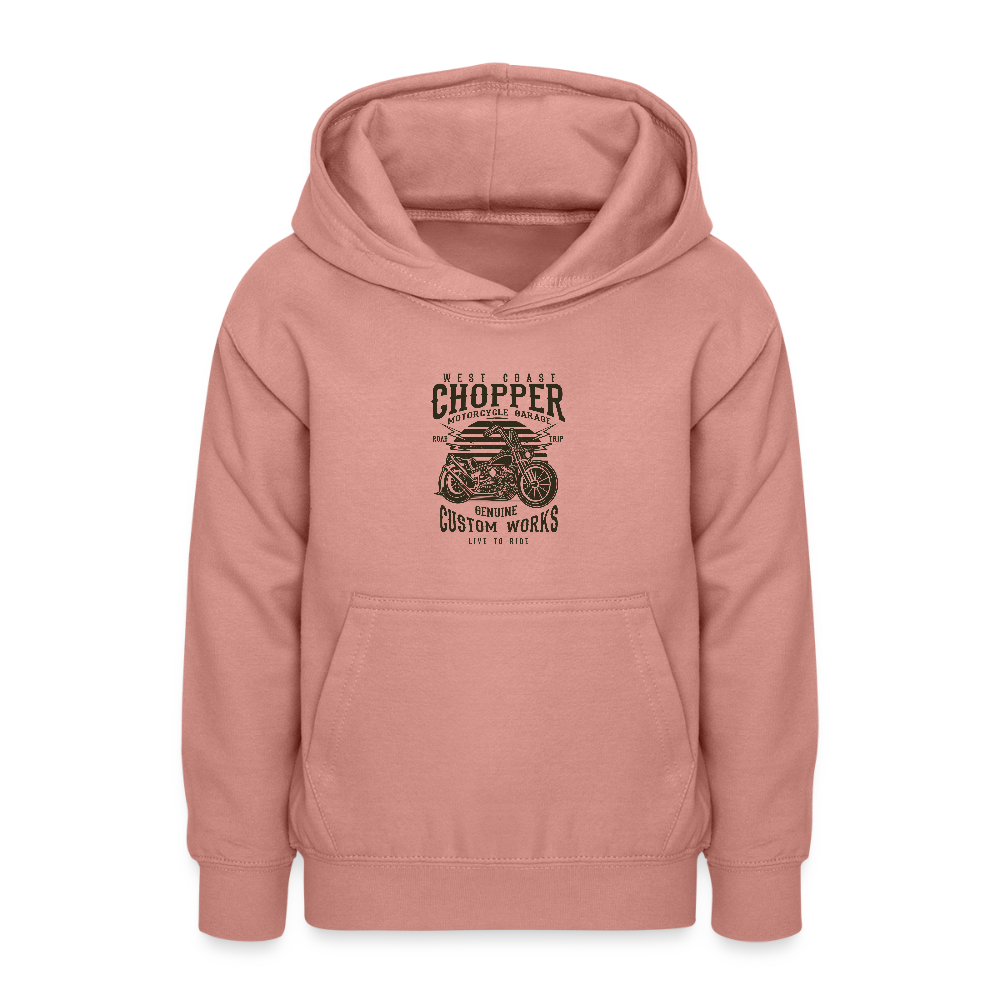 Teenager hoodie - altrosa
