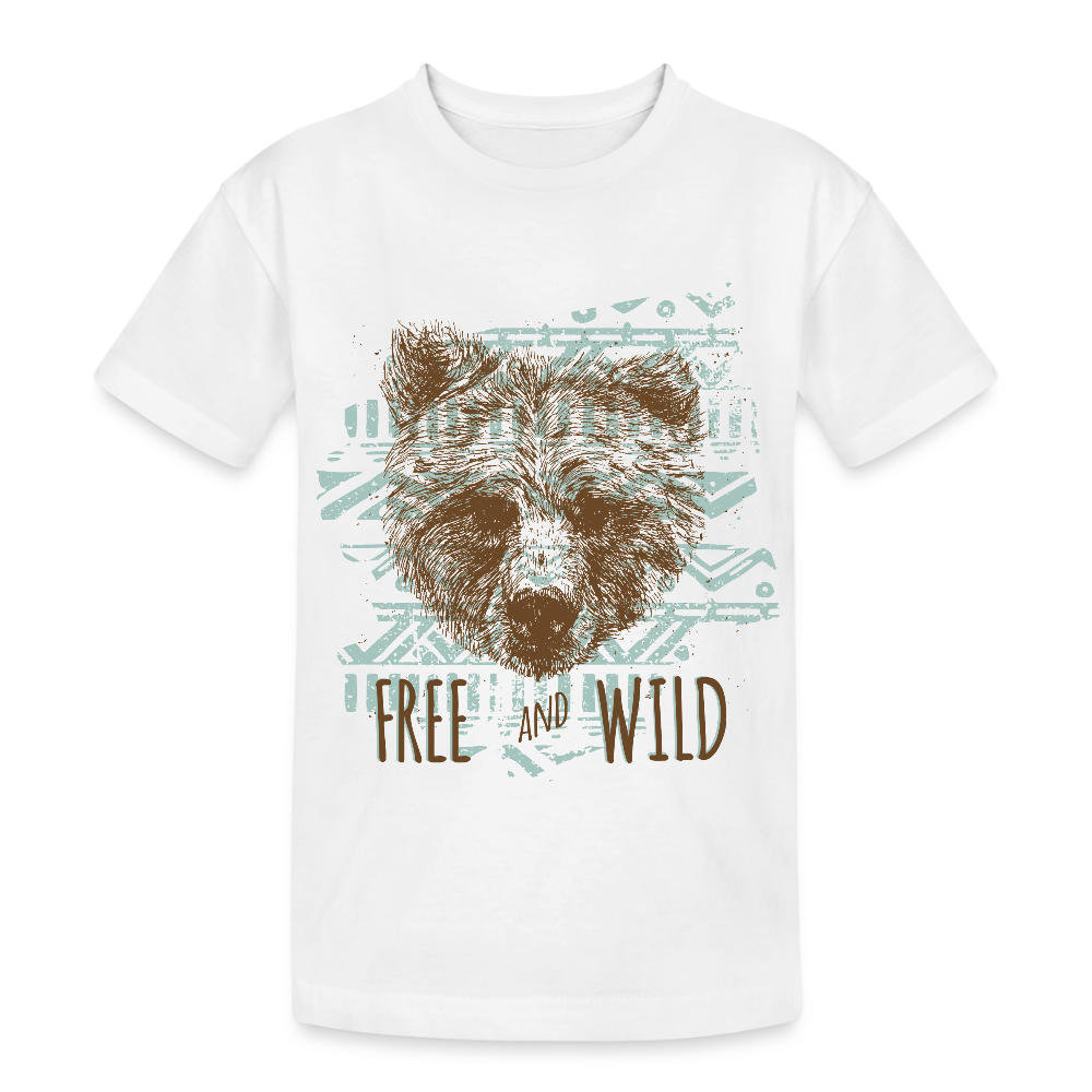 Kinderen Heavy Cotton T-shirt - wit