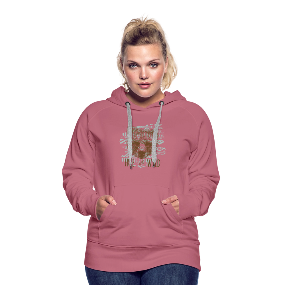 Vrouwen Premium hoodie - malve