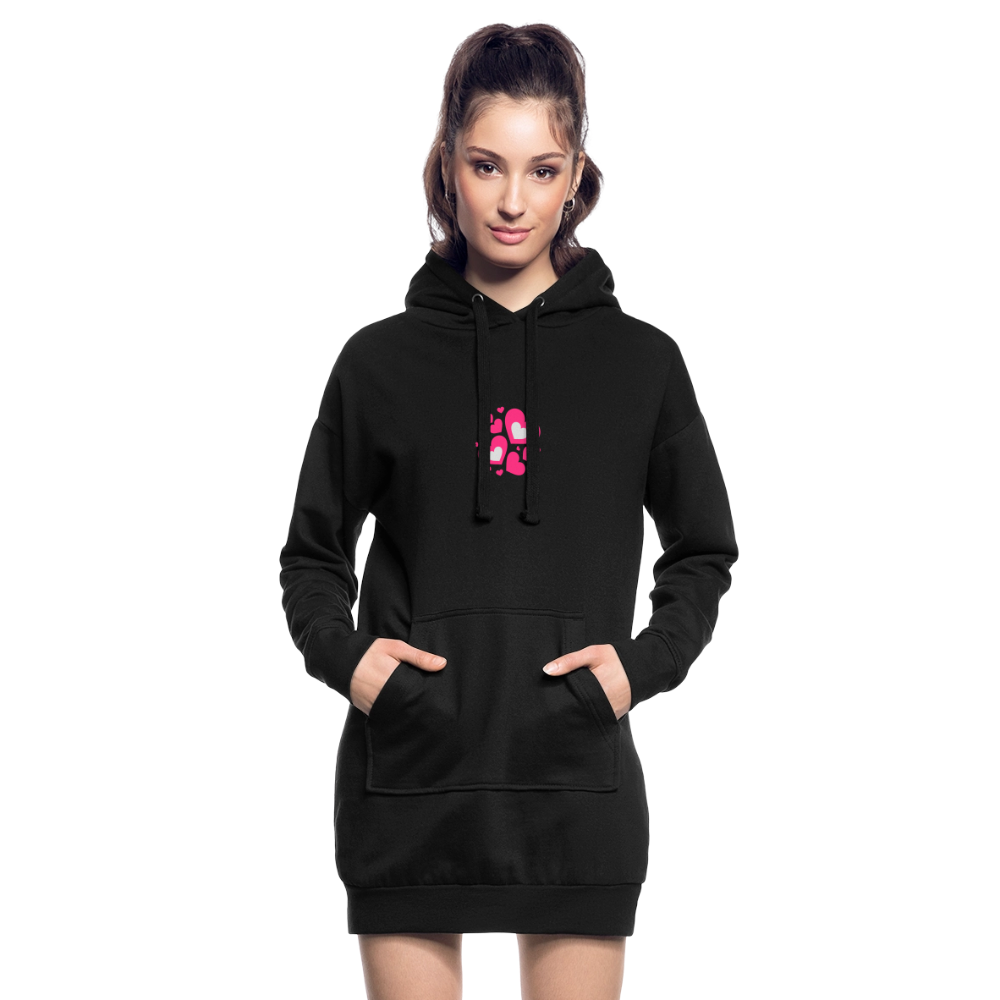 Hoodiejurk - zwart