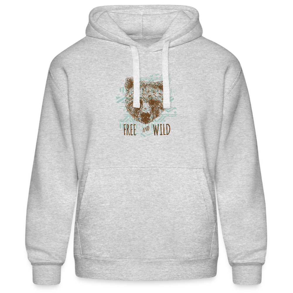 Mannenhoodie van Russell - grijs gemêleerd
