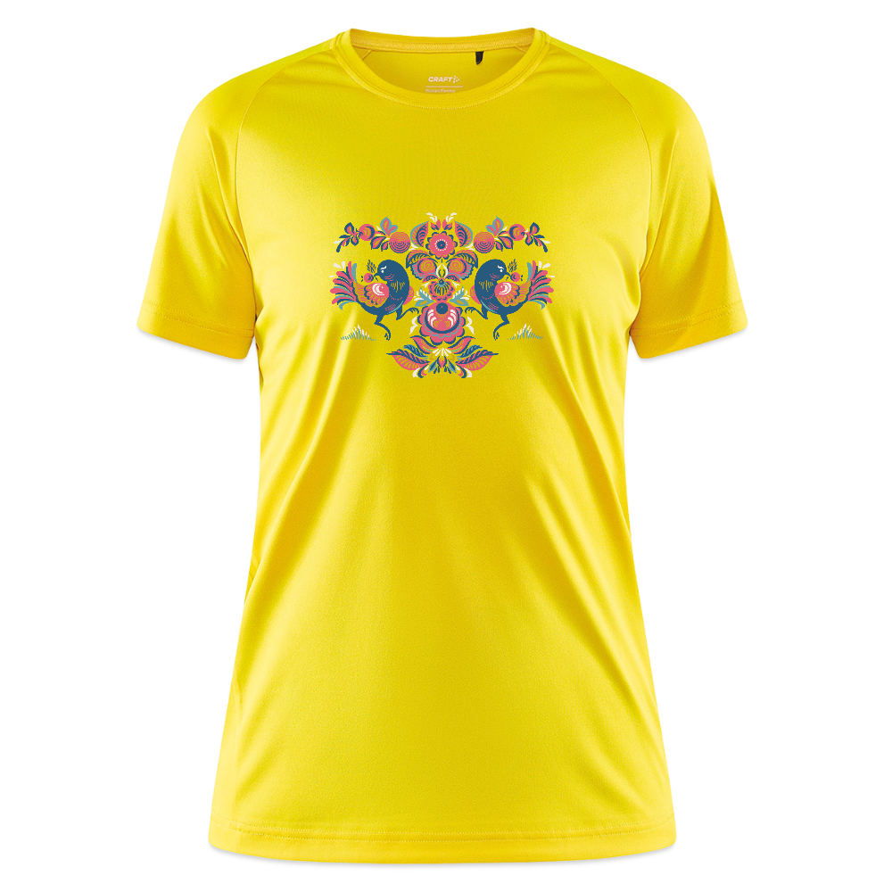 CRAFT Core Unify vrouwen training-T-shirt - geel