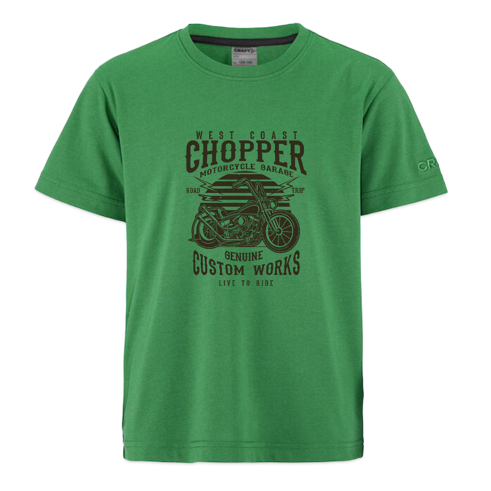 CRAFT Community 2.0 tieners T-shirt - smaragdgroen