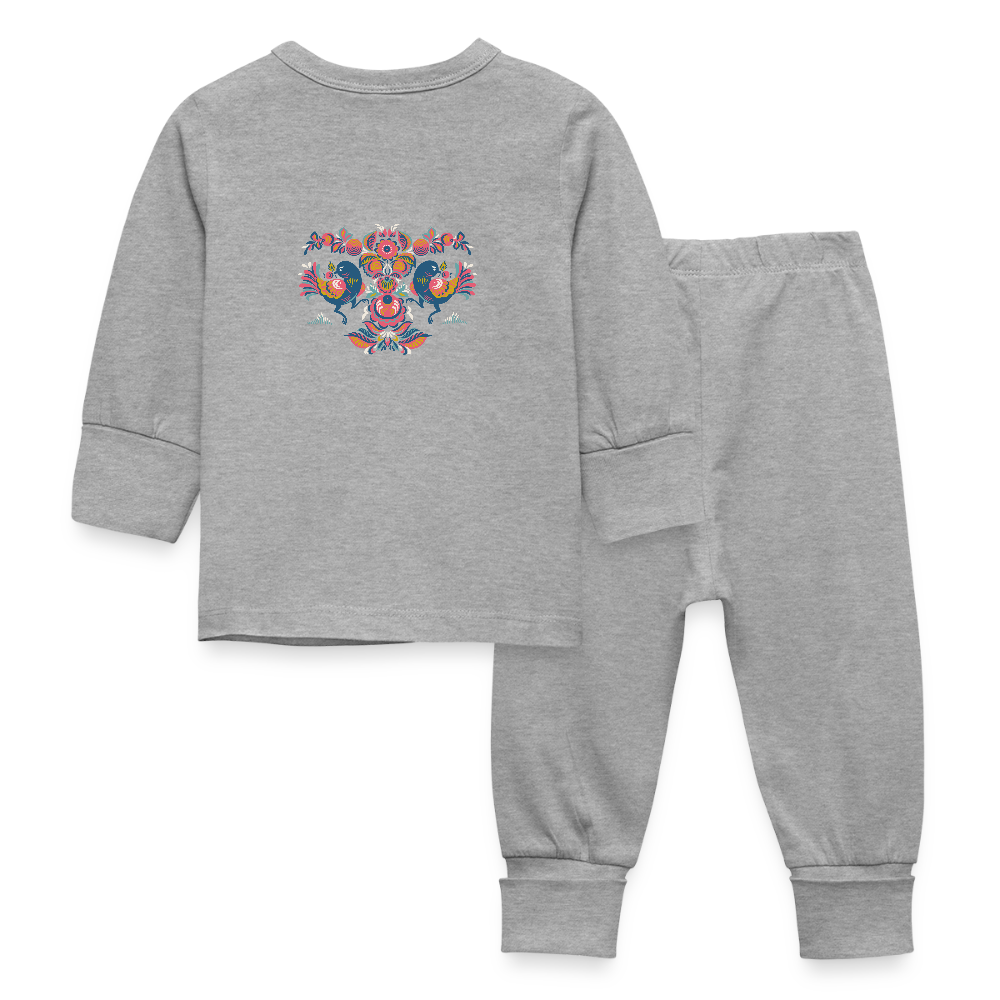 Baby-/kinderpyjama - grijs gemêleerd