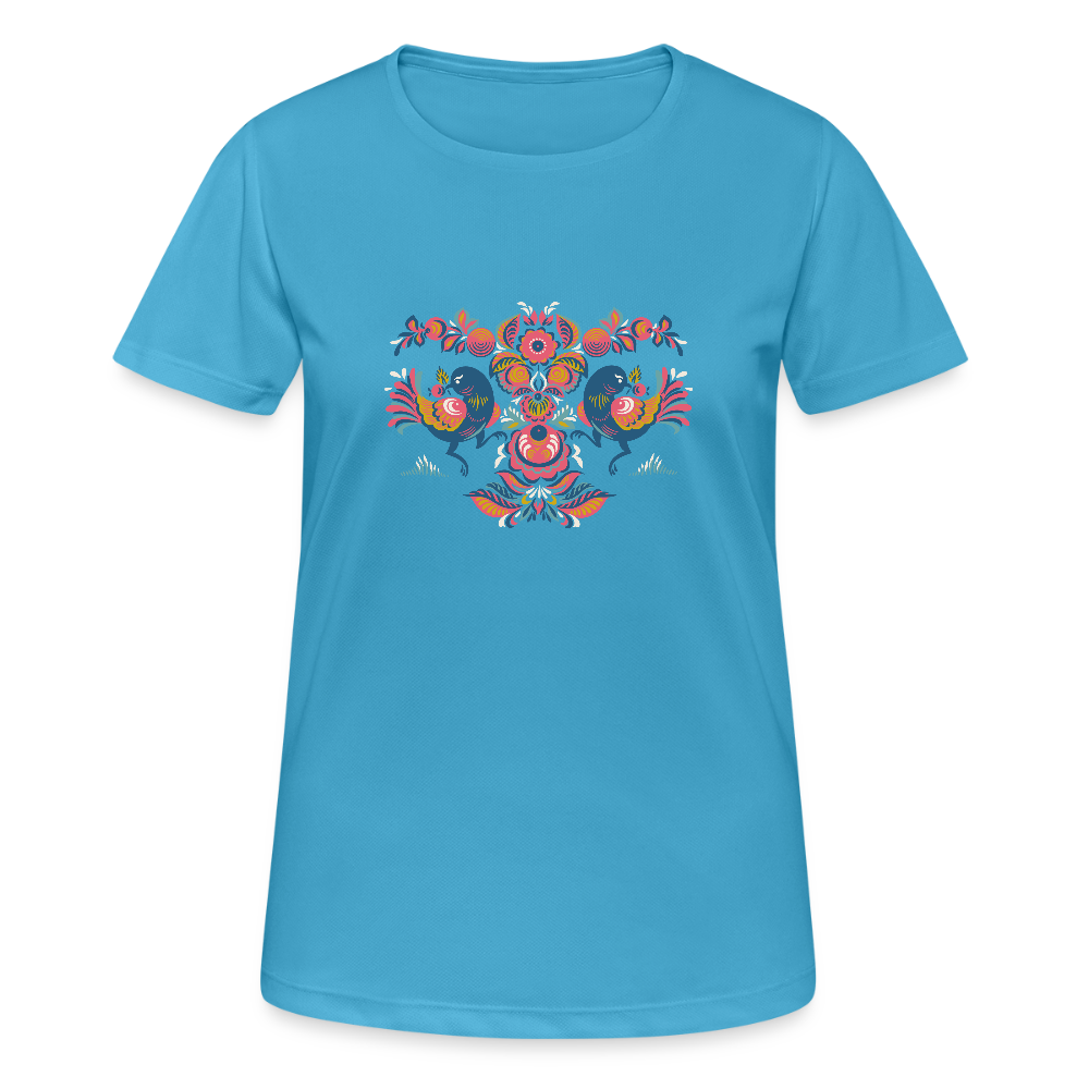 Vrouwen T-shirt ademend actief - saffierblauw
