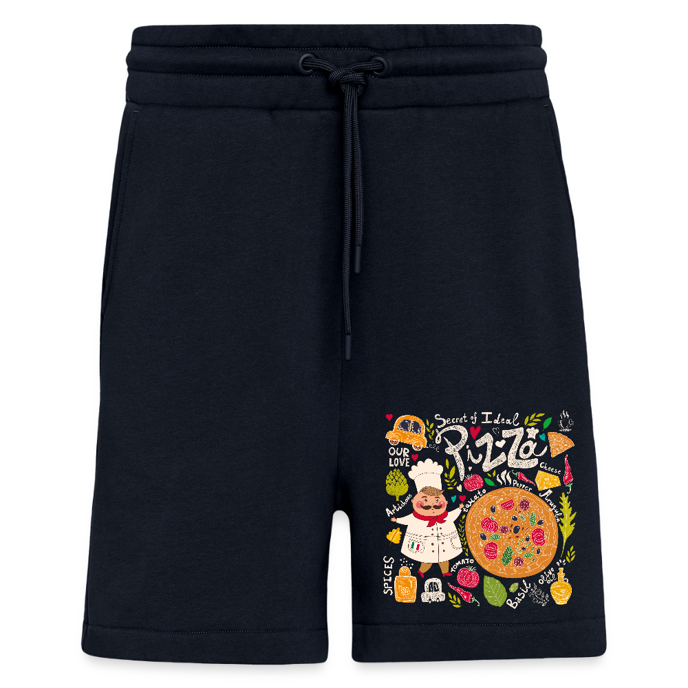 Organic relaxed shorts made in EU - DARK NAVY
