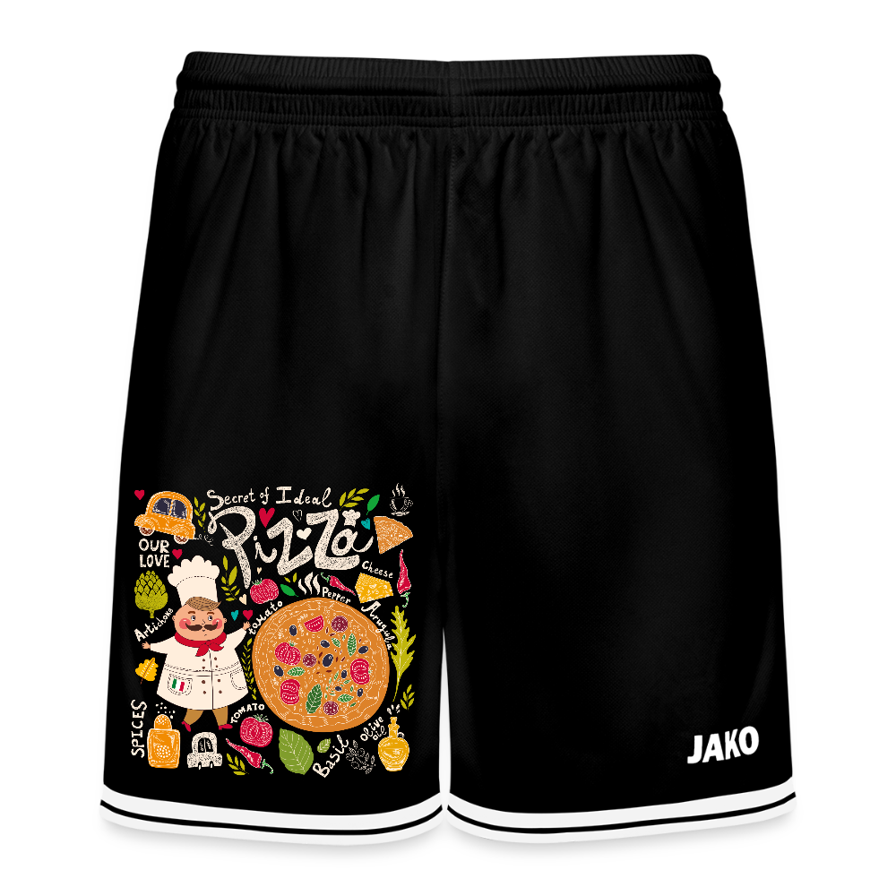 JAKO basketbalshort Center 2.0 - zwart/wit