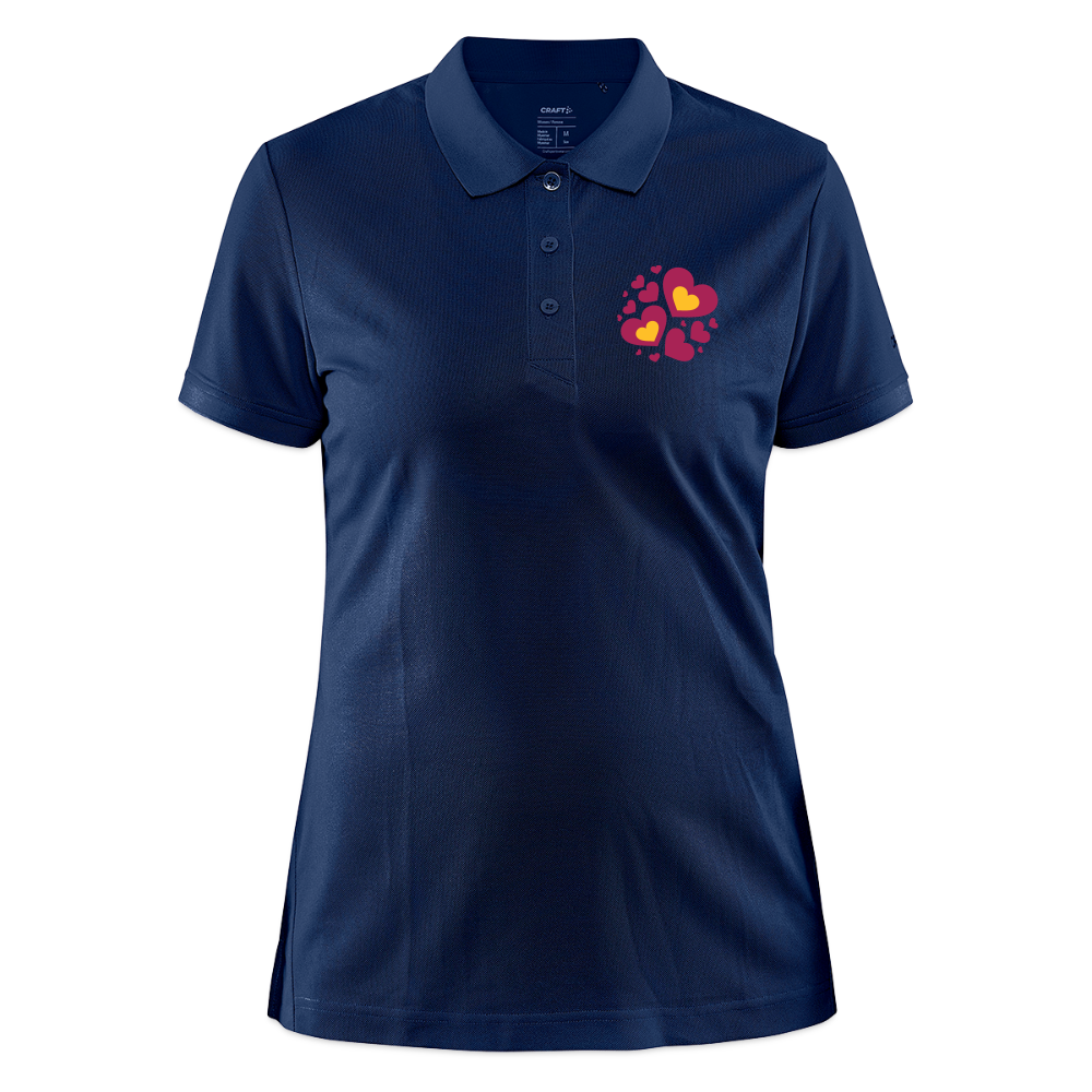 CRAFT Core Unify damespolo - navy gemêleerd