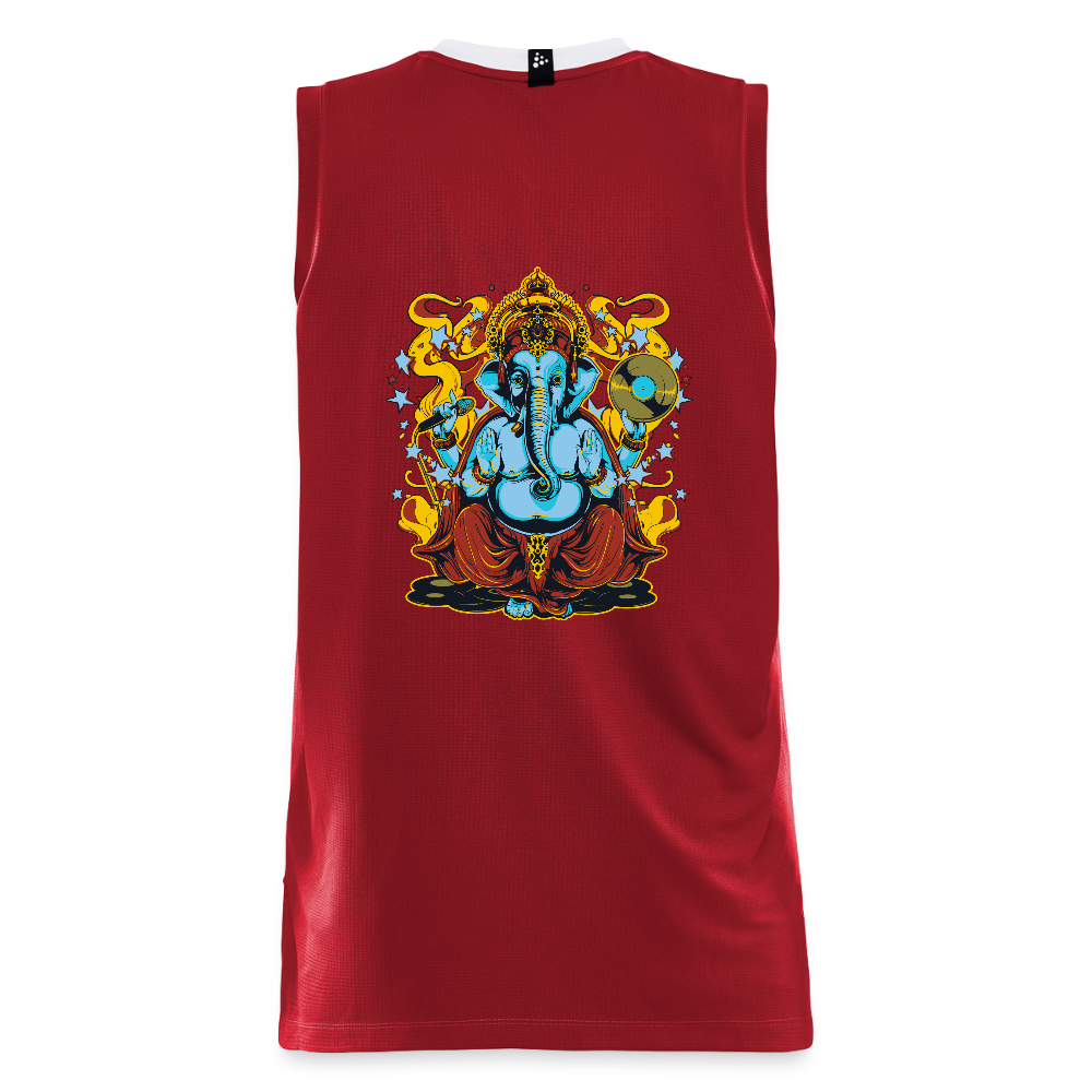CRAFT Progress mannen basketbalshirt - donkerrood
