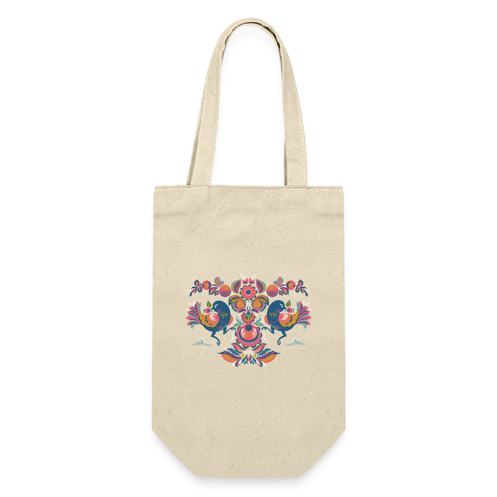 Cadeauzak voor flessen - nature