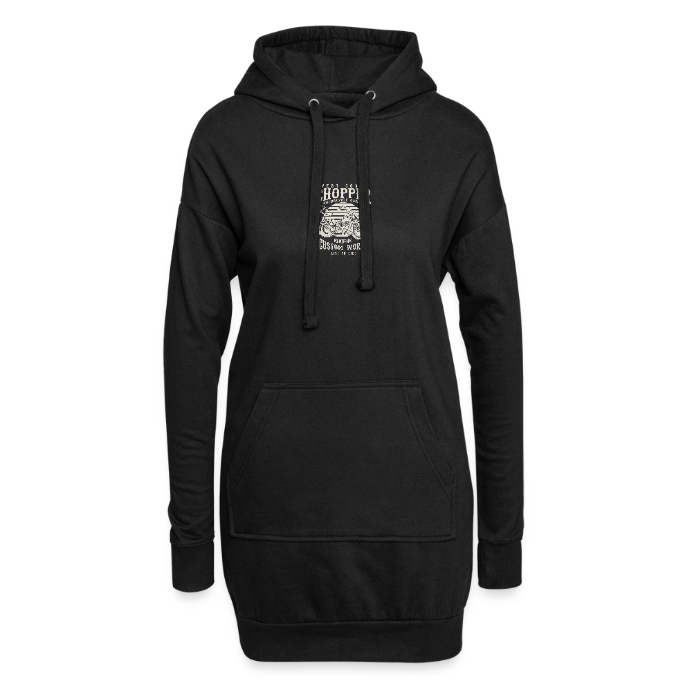 Hoodiejurk - zwart
