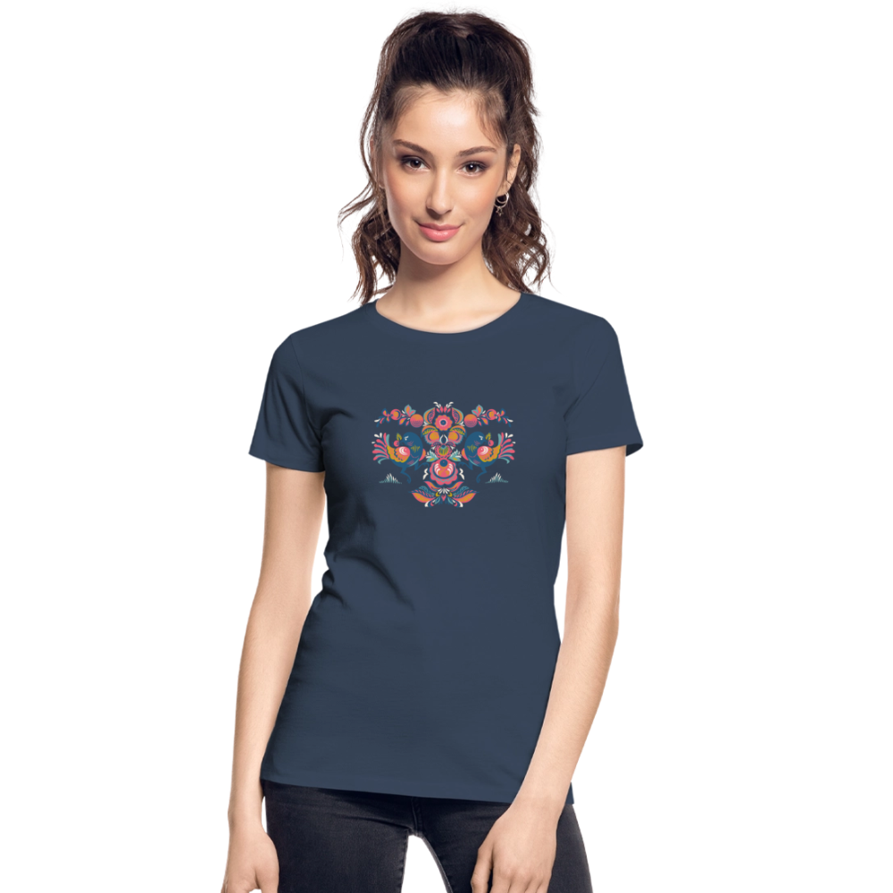 Vrouwen premium bio T-shirt - navy