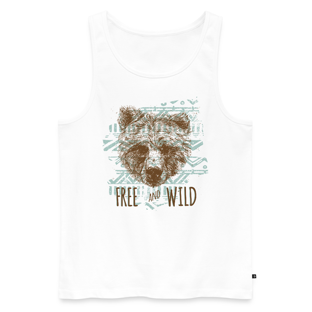 Mannen Premium tank top - wit