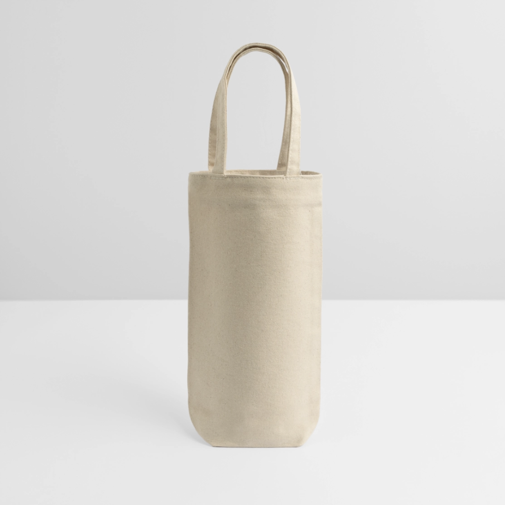 Cadeauzak voor flessen - nature