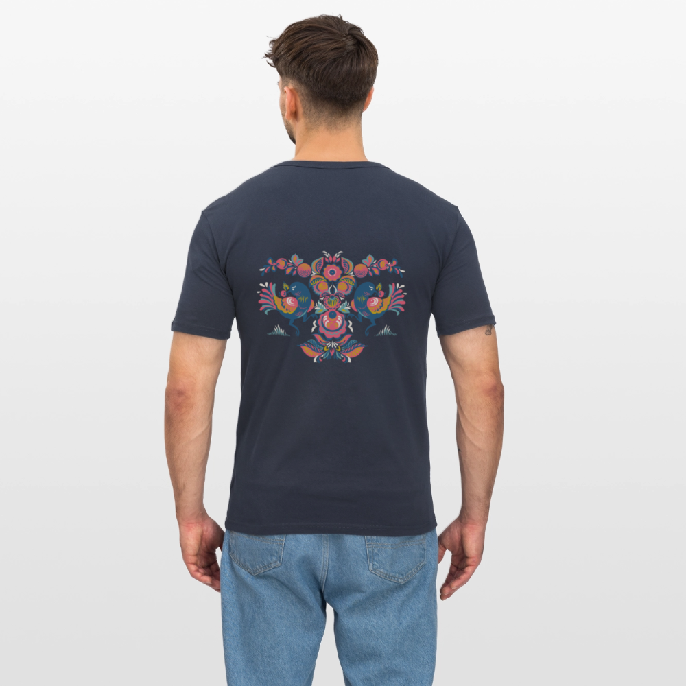 Mannen slim fit T-shirt - navy