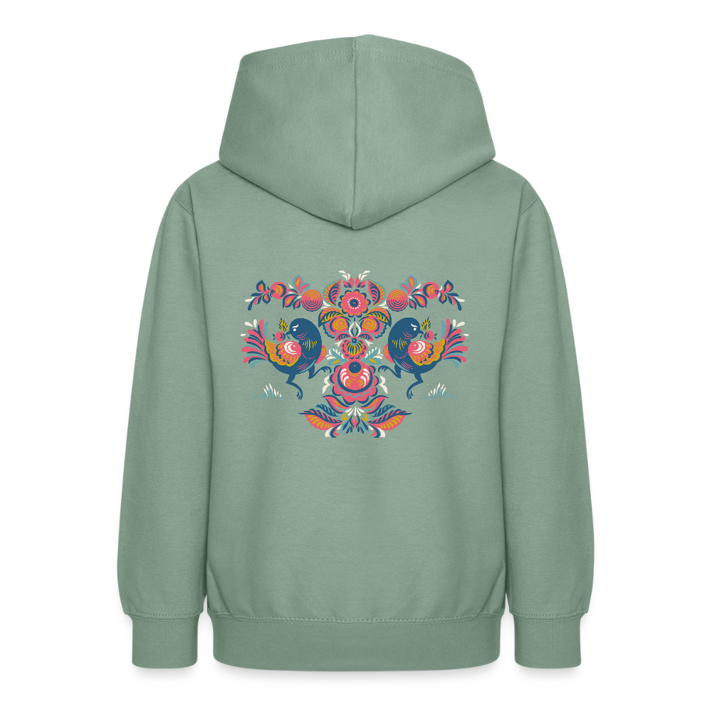 Teenager hoodie - grijsgroen