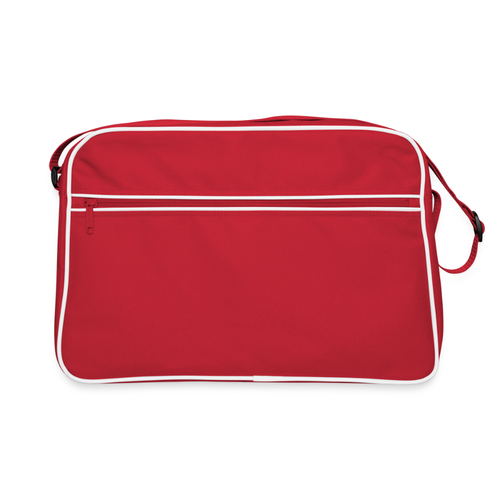 Retro-tas - rood/wit