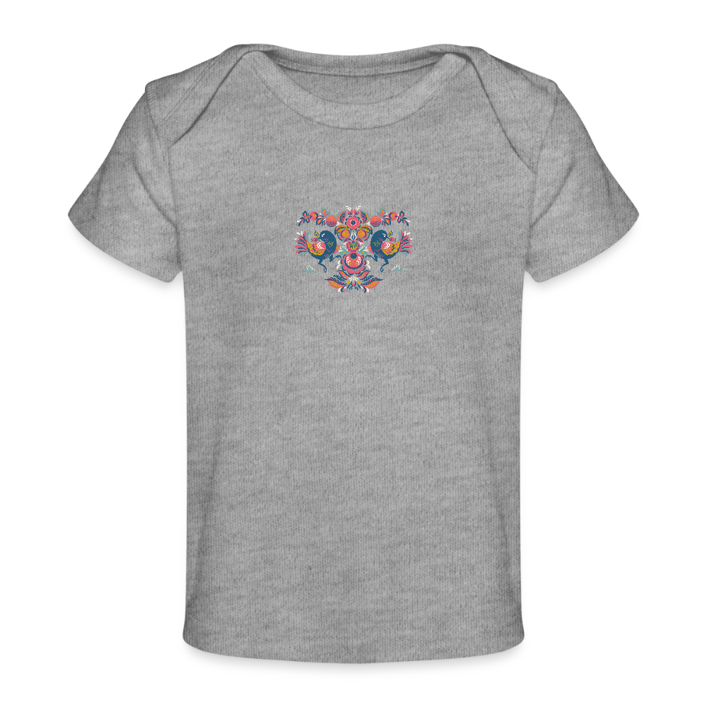 Baby bio-T-shirt - grijs gemêleerd